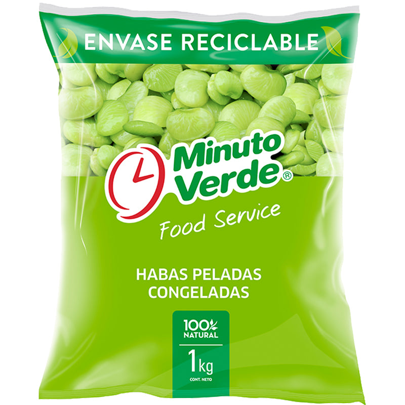 Habas peladas Minuto Verde 1 KG