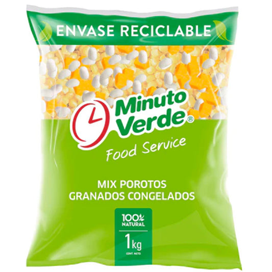 Porotos granados mixtos (mix) Minuto Verde 1 KG