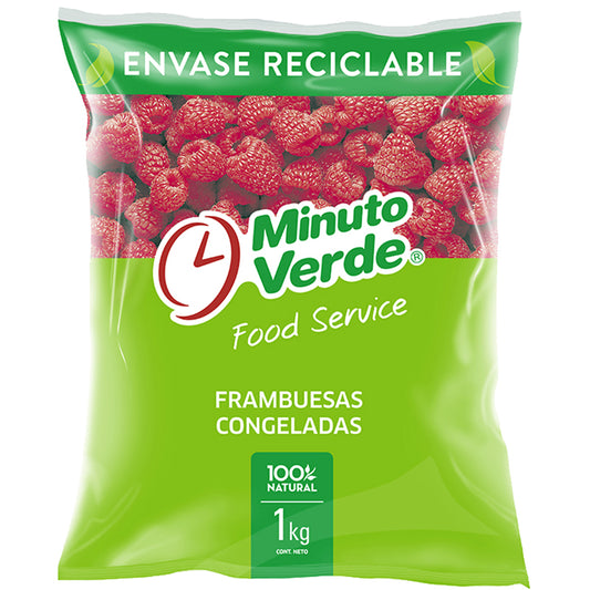 Frambuesas enteras Minuto Verde 1 KG