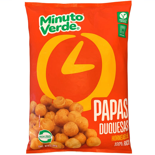 Papas duquesas Minuto Verde 2,5 KG