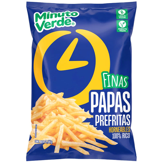 Papas Fritas (Pre-Fritas) 12x12 Minuto Verde 2,5 KG